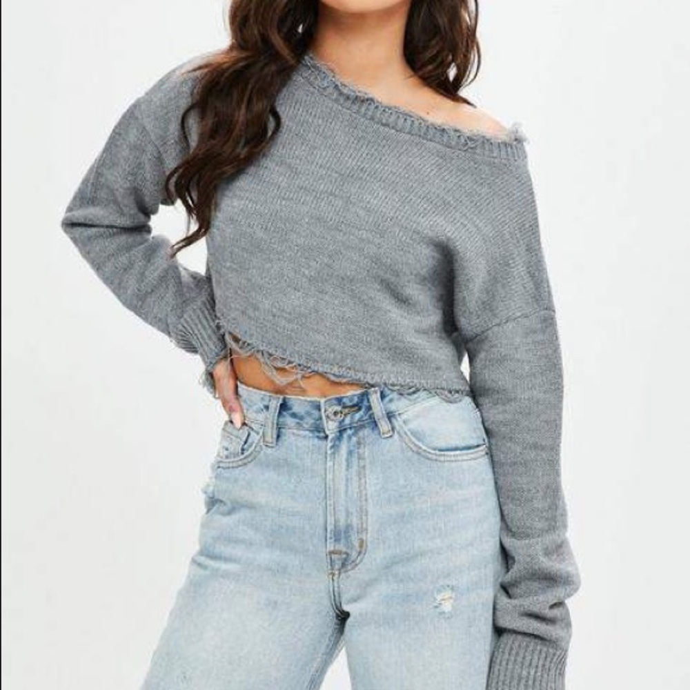 Distressed Missguided sweater